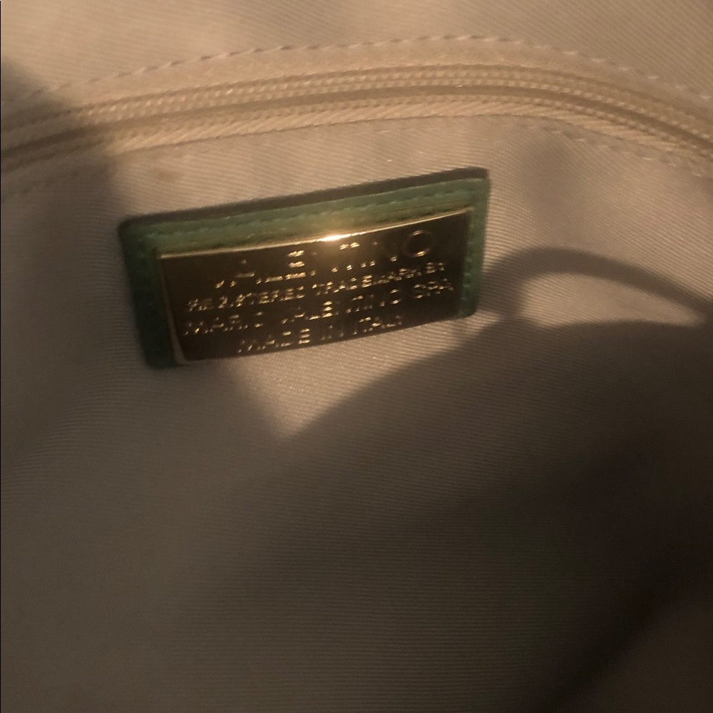 Valentino By Mario Valentino Luisa Diamond Leather Shoulder Bag, Green - Picture 4 of 4